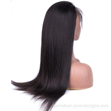 wholesale 13*4 150%density Fashion higher quality long straight hair wig long wigs brazilian for women straight human hair wig